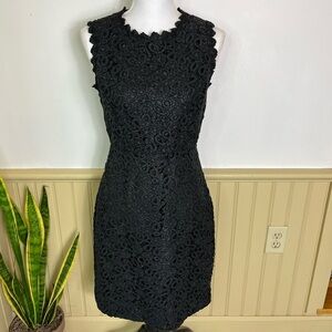 Kate Spade Dress Black Lace Formal Cocktail Office Wedding Lined Women’s Sz S
